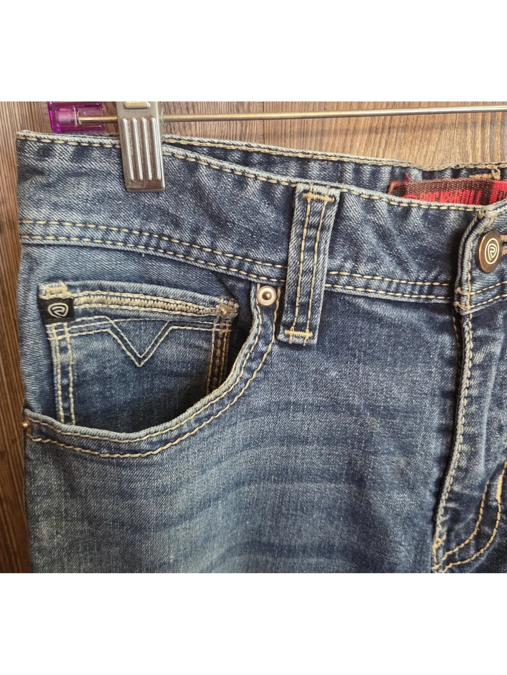 Rock & Roll Denim Jeans Men 31x30 Relaxed Double Barrel Straight Leg Western